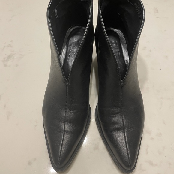 Zara Leather Booties - Picture 4 of 5